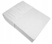 Prześcieradła - Bielbaw Prześcieradło Jersey z gumką 200x220 białe - miniaturka - grafika 1