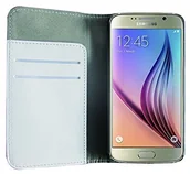 Etui i futerały do telefonów - Phonix S920BCW skórzany pokrowiec etui książkowe do Samsung Galaxy S6 Biały S920BCW - miniaturka - grafika 1