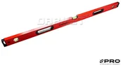 Poziomice, łaty, miary - Pro Poziomica czerwona 120CM ze wskaźnikami poziomu i pionu PRO900 HEAVY DUTY - (3-01-01-D4-120) - miniaturka - grafika 1
