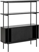 Regały - Actona Regał z szafką Angus czarny 244880 [16140076] - miniaturka - grafika 1