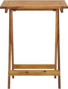 vidaXL Składany stół ogrodowy, 60x60x75 cm, lite drewno akacjowe - Stoły ogrodowe - miniaturka - grafika 2