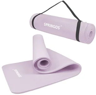 Springos Uniwersalna mata do ćwiczeń 183 cm pudrowy fiolet YG0038 - Maty do ćwiczeń - miniaturka - grafika 2