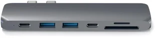 Satechi Satechi C Hub Thunedrbolt 3 3.0/-C/SD/microSD/Space Gray ST-CMBPM - Huby USB - miniaturka - grafika 2