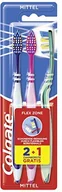 Szczoteczki do zębów - Colgate Szczoteczka do zębów Flex Zone średnia (2+1) CN07299A - miniaturka - grafika 1