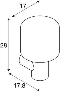 Spotline SLV OVALISK WL zewnętrzna oprawa ścienna LED kolor antracytowy przełącznik CCT 3000/4000 K 1004678 - Lampy ogrodowe - miniaturka - grafika 7