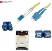 Kable światłowodowe - Techly Techly Światłowód krosowy LC-SC duplex 3m 9/125 OS2 jednomodowy - miniaturka - grafika 1