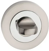 Klamki - Verso Szyld drzwiowy dolny okrągły WC chrom/satyna - miniaturka - grafika 1