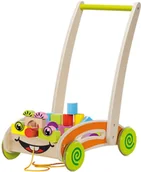 Chodziki - Eichhorn Drewniany wózeczek z klockami chodzik 1833 100001833 - miniaturka - grafika 1