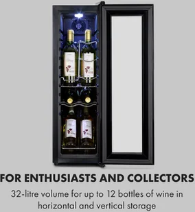 Klarstein HEA-Shiraz-12 - Chłodziarki do wina - miniaturka - grafika 4