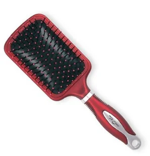 Top Choice AKCESORIA DO WŁOSÓW SZCZOTKA DO WŁOSÓW EXCLUSIVE PROSTA SILVER/BURGUN - Szczotki i grzebienie do włosów - miniaturka - grafika 2