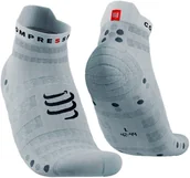 Skarpetki sportowe męskie - Compressport Skarpetki do biegania ProRacing Socks V4 ULTRALIGHT RUN LOW białe - miniaturka - grafika 1