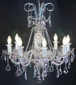 Lampy sufitowe - Elita bohemia Żyrandol kryształowy 8-ramienny - Bohemia L 117/8/04 N - miniaturka - grafika 1