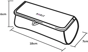 Noble Cosmetic Portfelik Noble Black&White BW002 - Kosmetyczki, organizery i kuferki - miniaturka - grafika 2
