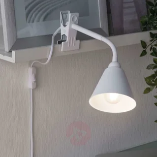 Paulmann Vitis lampa z klipsem, biała - Lampy stojące - miniaturka - grafika 2