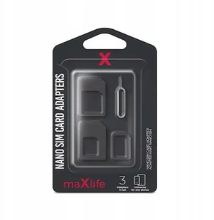 MaxLife MaxLife Adaptery Maxlife do karty Nano SIM 8_2240961 - Adaptery i przejściówki - miniaturka - grafika 3