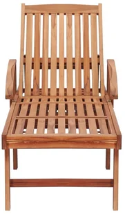 vidaXL Leżaki z jasnozielonymi poduszkami 2 szt. lite drewno tekowe 3073197 - Leżaki ogrodowe - miniaturka - grafika 6