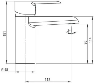 Deante Corio Bateria umywalkowa stojąca BFC 020M [14850028] - Baterie umywalkowe - miniaturka - grafika 4