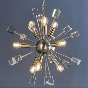 Endon Designerska LAMPA wisząca MIRO 81917 Endon metalowa OPRAWA gwiazda ZWIS explosion soleil srebrna przezroczysta 81917 - Lampy sufitowe - miniaturka - grafika 4