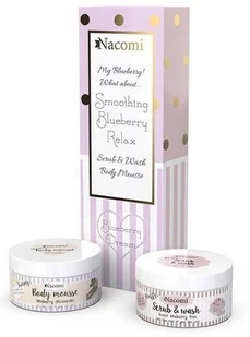 Nacomi SET Blueberry Dream masło do ciała 180g + pianka peelingująca do ciała 180g - Zestawy kosmetyków damskich - miniaturka - grafika 2