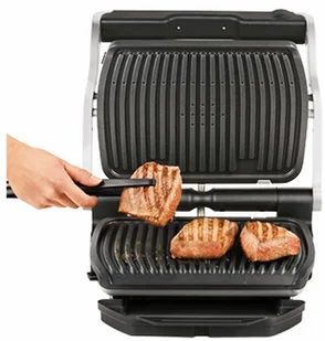 Grill elektryczny Rowenta Optigrill patelnia do grillowania, czarno-srebrny GR712D - Grille elektryczne - miniaturka - grafika 9
