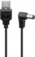 Kable USB - Goobay Kabel zasilający Usb - wtyk DC 5,5x2,5 1m - miniaturka - grafika 1
