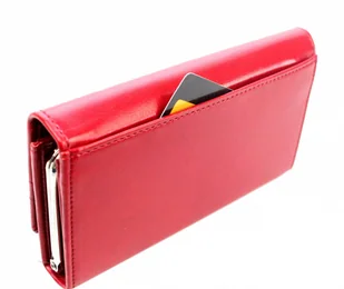 Wilmar (PL) Portfel Damski (PL) Klamra 16 cm Skóra Włoska Z Kartami P15 Ozdobna Nitka RFID - Portfele Wilmar (PL) Portfel Damski (PL) Klamra 16 cm Skóra Włoska Z Kartami P15 Ozdobna Nitka RFID - Portfele - miniaturka - grafika 6