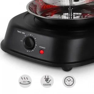 oneConcept Kebap Master Pionowy grill 1800W czarny GQ3-KEBAPMASTERBLACK - Akcesoria do grilla - miniaturka - grafika 2