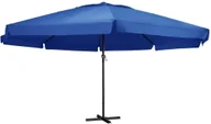 Parasole ogrodowe - vidaXL Parasol ogrodowy na słupku aluminiowym, 500 cm, lazurowy 47369 - miniaturka - grafika 1