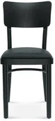 Krzesła - Fameg : Krzesło drewniane Novo czarne A-9610 - miniaturka - grafika 1
