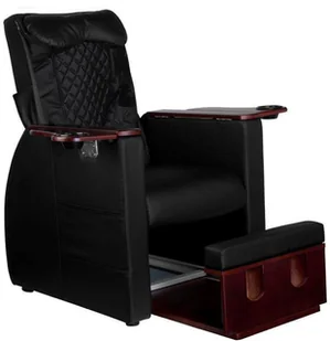 AZZURRO Fotel spa do pedicure z masażem pleców azzurro 101 czarny - Meble kosmetyczne - miniaturka - grafika 2