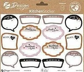 Zabawki kreatywne - Naklejki do kuchni Made with Love - miniaturka - grafika 1