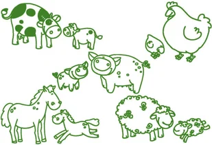 Aladine Stempelki, zwierzęta z farmy - Zabawki kreatywne - miniaturka - grafika 4