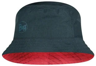 Buff Kapelusz Travel Bucket Hat Collage Red-Black - Czapki i chusty sportowe damskie - miniaturka - grafika 5