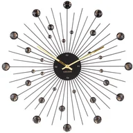 Zegary - Karlsson Zegar ścienny Sunburst crystal black large by KA4859BK - miniaturka - grafika 1