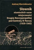 Słowniki języka polskiego - Oficyna Naukowa Słownik niemieckich nazw miejscowości... Andrzej Marcinkiewicz - miniaturka - grafika 1