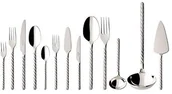 Zestawy sztućców - Villeroy & Boch montauk komplet sztućców 113-częściowy łatwej w pielęgnacji stali nierdzewnej stal nierdzewna, w kasecie na sztućce sztućce, porcelana, biała, 49 x 34 x 18 cm, 113-jednostek 12-6448-9115 - miniaturka - grafika 1