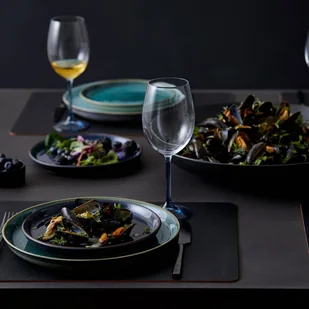 Bitz Bitz GASTRO Talerz Obiadowy 27 cm 6 Szt. Czarny - Środek Granatowy 821253 - Talerze - miniaturka - grafika 4