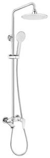Deante Jaskier Zestaw prysznicowy natynkowy z baterią wannową chrom NAC01JM - Zestawy prysznicowe - miniaturka - grafika 6
