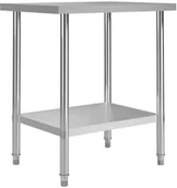 Meble gastronomiczne - VidaXL Kuchenny stół roboczy, 80x60x85 cm, stal nierdzewna! 51186 VidaXL - miniaturka - grafika 1