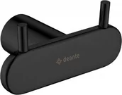 Wieszaki łazienkowe - Deante ADR N121 Round Haczyk podwójny Nero - miniaturka - grafika 1