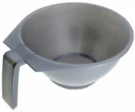 Pozostałe akcesoria fryzjerskie - Allepaznokcie Miseczka do farb z uchwytem - szara - miniaturka - grafika 1