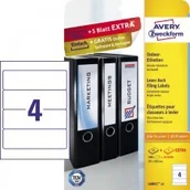 Etykiety do drukarek - Avery Zweckform Etykiety Zweckform Na Segregator 59x192 30ark 25 Arkuszy + 5 Arkuszy EXTRA ZW592 - miniaturka - grafika 1