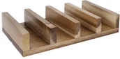 Wyposażenie lokali gastronomicznych - Olympia Stojak na tacos z drewna akacjowego | 150x40x(H)120mm CK970 - miniaturka - grafika 1