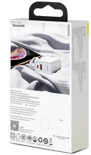 Baseus ładowarka sieciowa PPS QC USB + PD 30W biała CCFS-C02 - Ładowarki do telefonów - miniaturka - grafika 2
