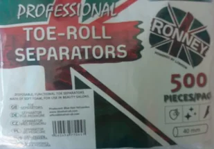 ronney RONNEY Wałeczki / Separatory do pedicure (40 mm ) 500 szt. - Kremy i maski do rąk - miniaturka - grafika 2