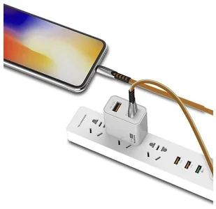 SENBONO SOMOSTEL KABEL USB TYP-C 2.4A ZŁOTY 2400MAH QUICK CHARGER QC 3.0 1M POWERLINE BW02 BW02 BW02 Gold TYP-C - Kable USB - miniaturka - grafika 4