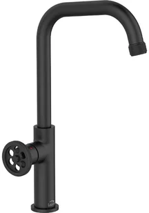 Laveo Bateria zlewozmywakowa z wylewką L czarna MURO BAU 765D - Baterie kuchenne - miniaturka - grafika 2