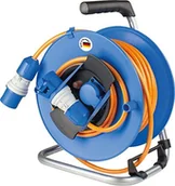 Przewody elektryczne - Conotech as - Schwabe as - Schwabe Bęben kempingowy CEE, 25 m poliuretanowy z wtyczką CEE, 1,5 m ze złączem CEE, wskaźnik napięcia, gniazdko ze stykiem ochronnym, IP44, 12272 12272 - miniaturka - grafika 1