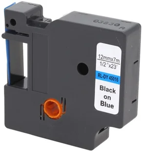 Dymo Zamiennik taśmy D1 45016 12mm niebieska/czarny - Etykiety do drukarek - miniaturka - grafika 2