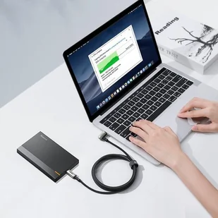 Baseus Kabel USB  Baseus Kątowy Kabel Usb Typ C Usb Typ C Vooc Quick Charge Power Delivery 100 W 5 A 1,5 M Usb 3.2 Gen 2 4K@60 Hz Czarny Catpn-01 CATPN-01 - Kable komputerowe i do monitorów - miniaturka - grafika 14